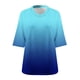 thumbnail image 5 of Heisall Womens Tshirts 3/4 Sleeve V-Neck Plus Size Loose Casual Print Daily Wear Fashion, 5 of 5