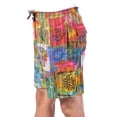 thumbnail image 2 of The Collection Royal Men Hippie Patchwork Bohemian Casual Rave Festival Harem Drawstring Boho Shorts-XXXL, 2 of 3