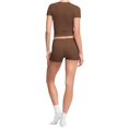 thumbnail image 6 of Women's Cotton 2 Piece Shorts Set Short Sleeve Casual Summer Matching Outfit, 6 of 9