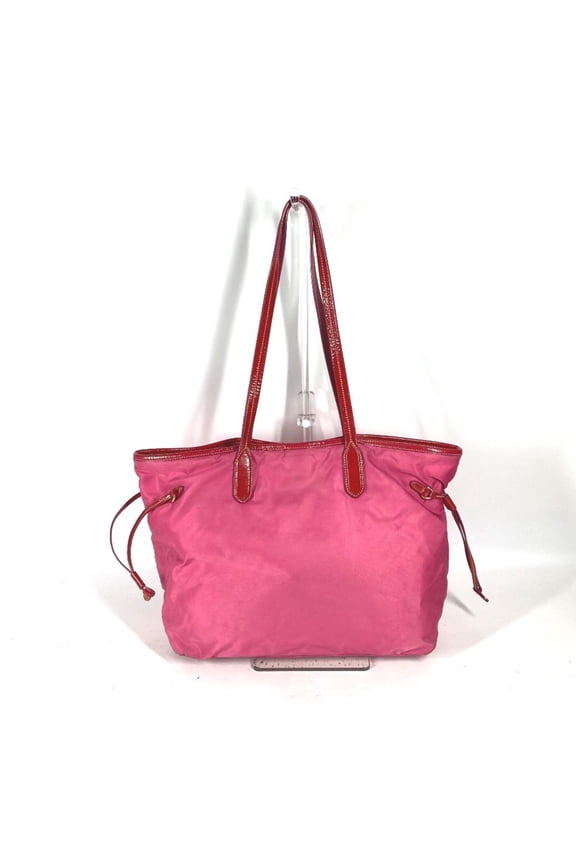 Pre-Owned PRADA Prada Tote Bag Shoulder Nylon Enamel Women's Pink G-241210-17