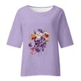thumbnail image 4 of Fiudx Liquidación de Ofertas Flash Blusa Holgada con Estampado de Manga 3/4 para Mujer, Estilo Informal, con Estampado de Alzheimers, 4 of 4