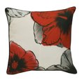 thumbnail image 2 of Outdoor Decor by Commonwealth Ebony  Poppy Print Pillow 18 x 18 in Multi, 2 of 4