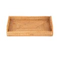 thumbnail image 1 of Bandeja rectangular de ratán tejida con asas para mesa de centro Rooha Kitchen, 1 of 8