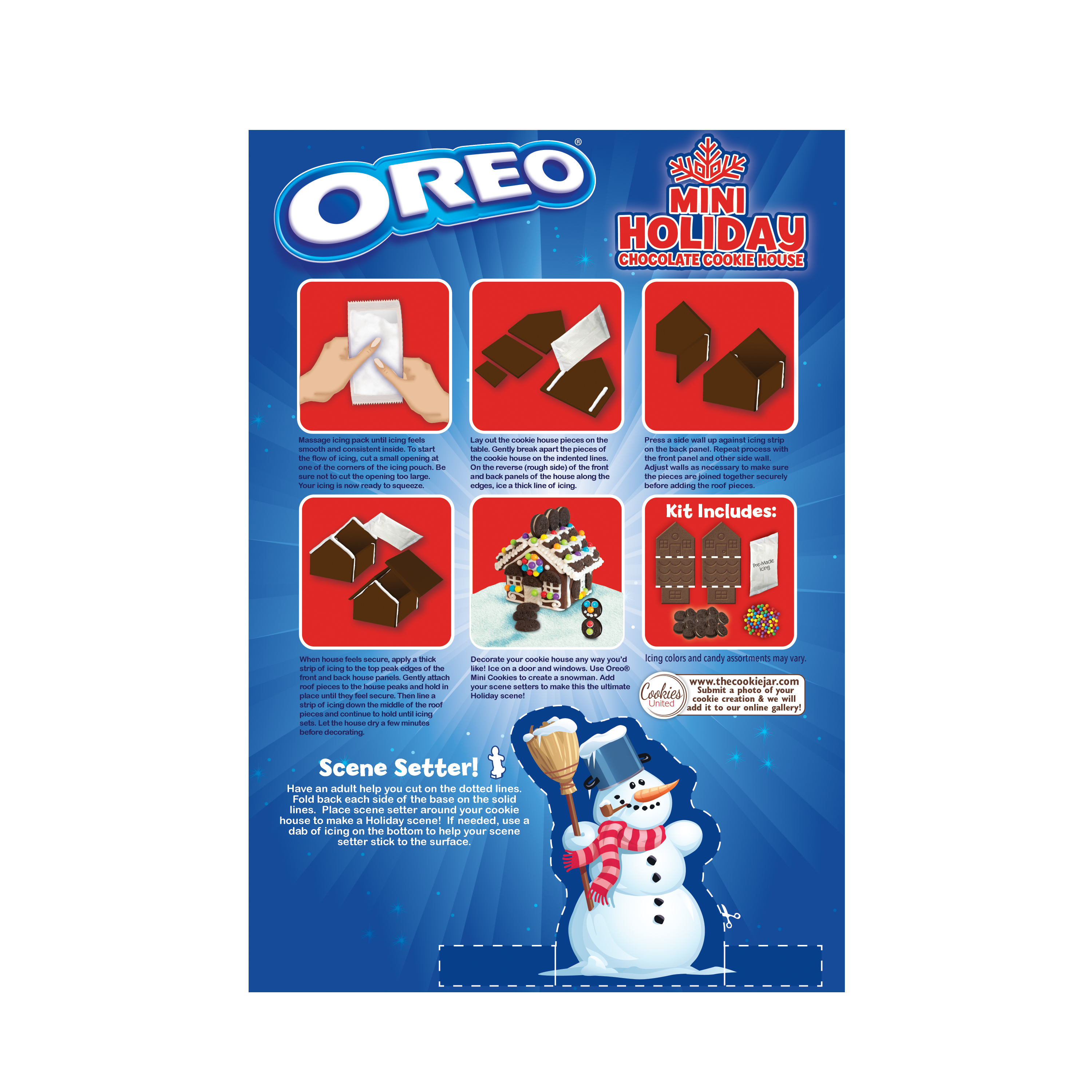 Cookies United Oreo Mini Holiday Chocolate Cookie House, 8.5 oz - image 2 of 7