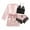 Pink, variant on Women Plus Size Dresses Short Sleeve V Neck Homewear Pajamas Long Dress Nightgowns Sleepwear