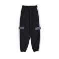 thumbnail image 6 of FANNYC Mens Active Pants Side Reflective Stripes Track Pants Street Dance Hip Hop Pants Juniors Casual Jogger Drawstring Sweatpants Long Trousers Unisex, 6 of 7