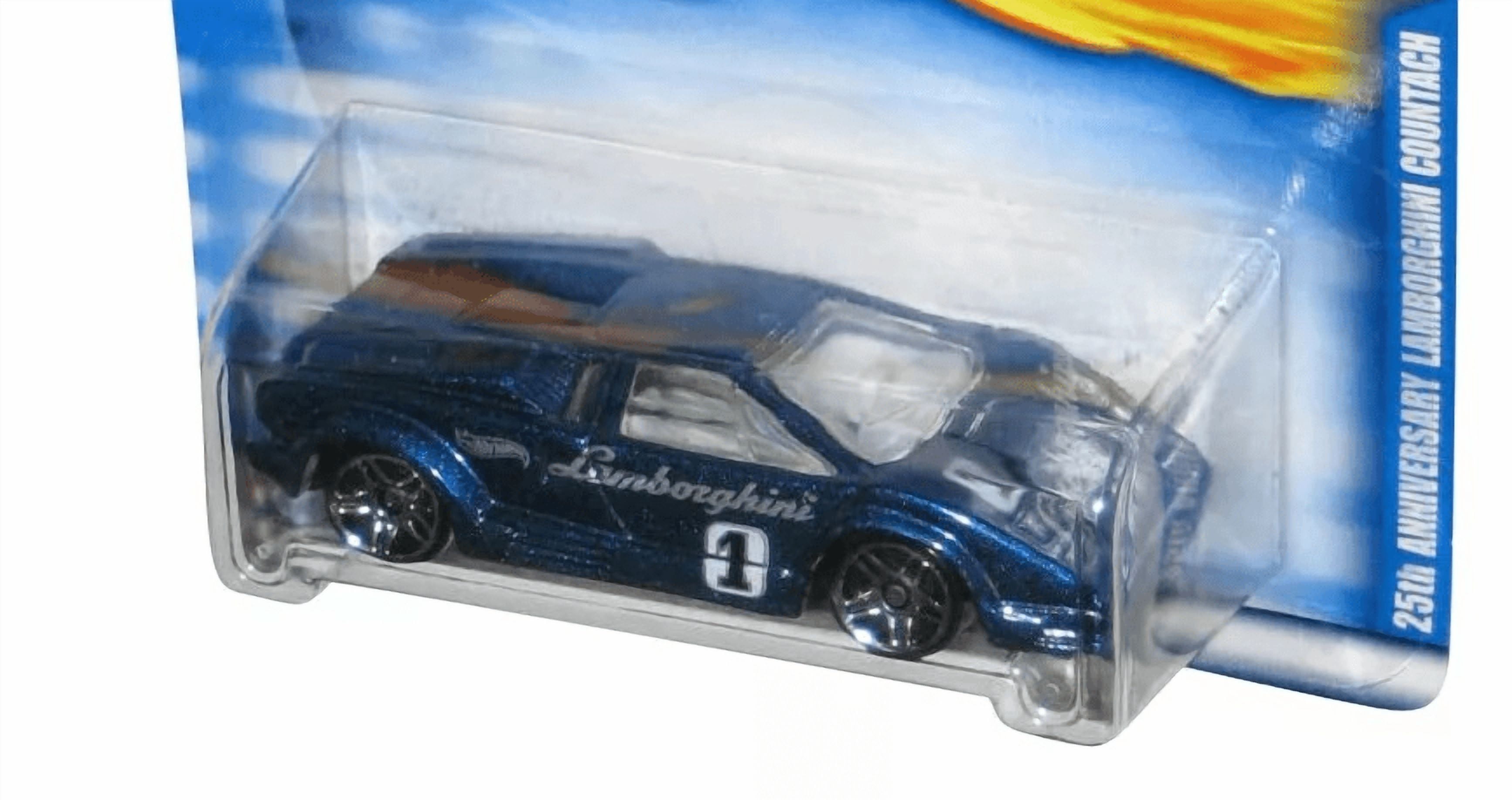 Hot Wheels 25th Anniversary Lamborghini Countach 130 Blue