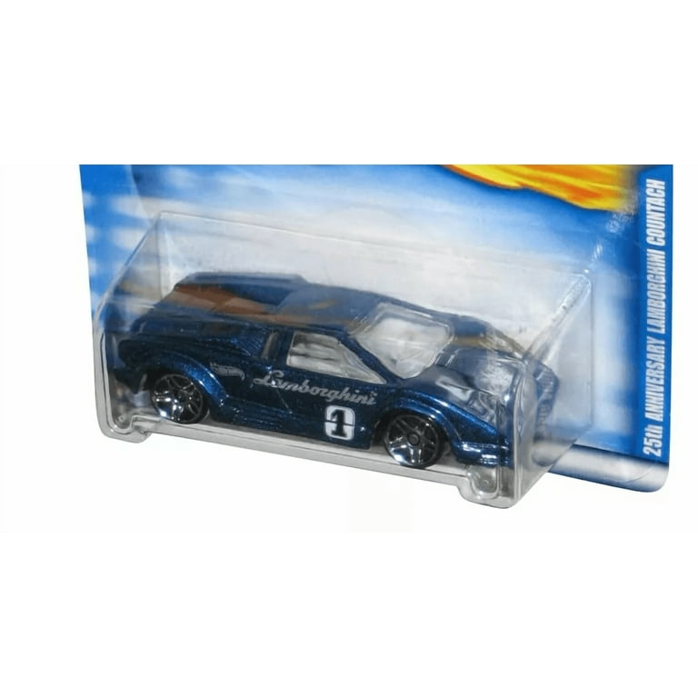 Hot Wheels 25th Anniversary Lamborghini Countach 130 Blue