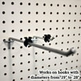 thumbnail image 5 of Black Peg Hook Stoppers, Squeeze & Pinch Inventory Control Clips to Help Keep Merchandise on Hooks, 50 Pack, 5 of 6