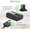 thumbnail image 3 of ERDS-1-Pack 6040mAh Replacement Battery for Ring-Doorbell Video Camera 2/3/4/3Plus, Spotlight Camera and Stick Up Cam, Rechargeable Upgraded Lithium Li-ion Batteries 3.65V Indoor Outdoor V4 with USB, 3 of 4