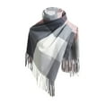 thumbnail image 2 of Tbopshirt Scarf for Women,Christmas Gifts for Women Ladies Scarf Striped Color Plaid Shawl Elegant Ladies Style Warm Comfortable and Winter Scarf Womens Scarves, 2 of 2