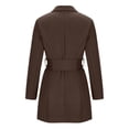 thumbnail image 6 of SDNall Womens Commuting Work Suit Solid Color Lace Up-Neck Long Sleeved Suit Skirt, 6 of 6