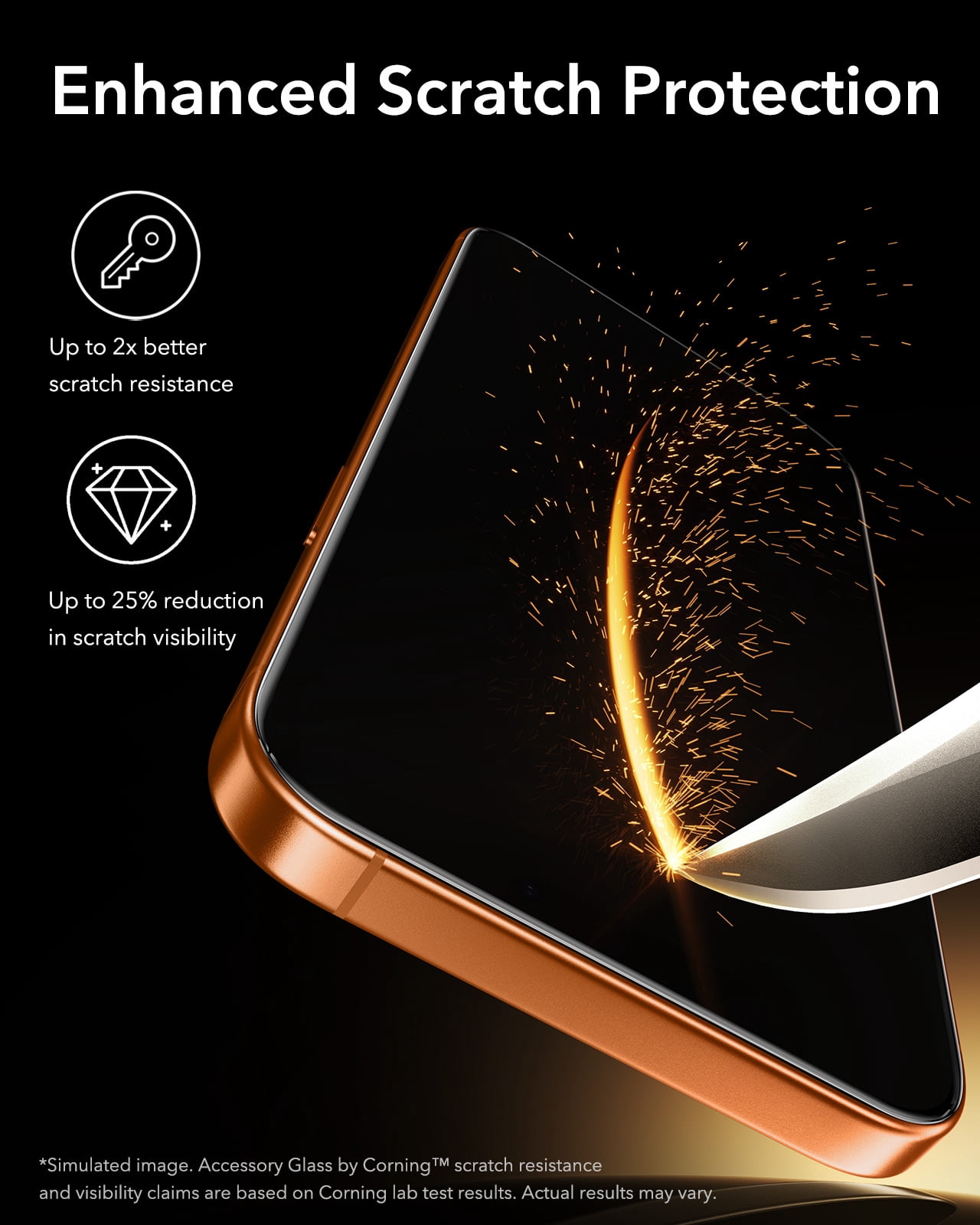 ESR Accessory Glass by Corning™ 3 Pack 9H+ Screen Protector Compatible with iPhone 17 Pro Max, with AR Anti-Reflective Technology, Military Grade Shatterproof & Durable with UltraFit Tray