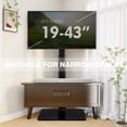 thumbnail image 5 of Universal TV Stand Monitor with Mount 100 Degree Swivel Height Adjustable and Tilt Function for 19 to 43 inch LCD, LED OLED TVs,Space Saving Standing Bedroom Living Room Corner,Black, 5 of 8