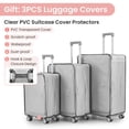 thumbnail image 2 of ACE-Travel,20"24"28" PC Hardshell Luggage Sets 3PCS(Lightweight,Durable & Expandable) with Front Pocket,TSA Lock,Telescoping Handle,360°Double Spinner Wheels,Clear PVC Luggage Cover(Pink), 2 of 14