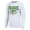 thumbnail image 2 of Men's Starter White Green Bay Packers '80s Inspired Team Logo Long Sleeve T-Shirt, 2 of 3