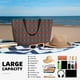 thumbnail image 5 of Easygdp Red And Orange On Blue Teal Bolsa de Viaje de Playa de Gran Capacidad, Bolsa Tote Perfecta para la Playa, Escapadas de Fin de Semana y Viajes, 5 of 7