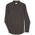 thumbnail image 4 of Calvin Klein Men's Long Sleeve Stretch Cotton Check Shirt (Black Beauty, X-Large, XL), 4 of 9