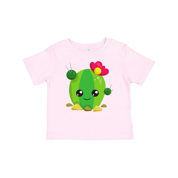 Inktastic Cute Cactus, Kawaii Cactus, Green Cactus, Flowers Girls Baby T-Shirt