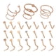 thumbnail image 1 of Anillos para la nariz de 20 g, juego de piercings para la nariz, aro para la nariz, joyería de acero inoxidable para piercing de nariz. Oro rosa, 1 of 5