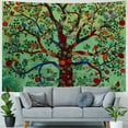 thumbnail image 4 of Creowell Green Tree of Life Tapestry  Indian Forest Tapestries for Bedroom Aesthetic Nature Floral Plant Tapestrys Wall Hanging Hippie Tie Dye Wall Tapestry for Living Room Dorm Painting, 4 of 6