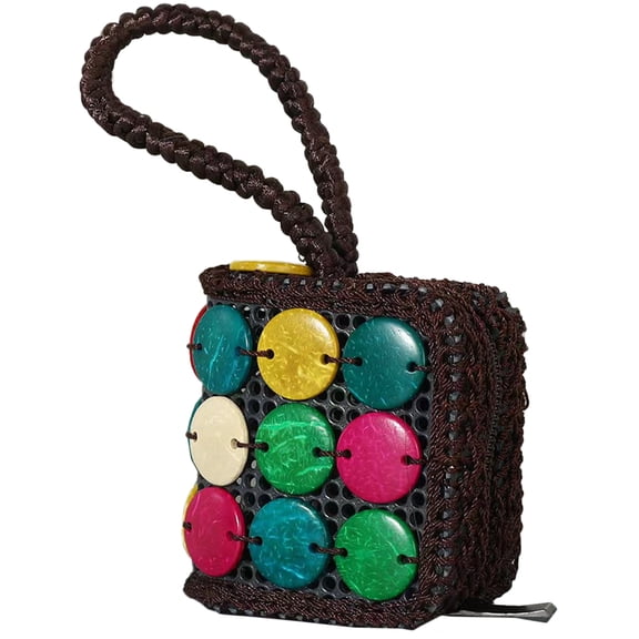 PAMINGONO Mini Purses Coin Purse Rope Multi Handbag 1Set