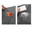 thumbnail image 4 of Unique Bargains 4Pcs Blocks Pattern PET Heat Resistant Washable Placemats Black, 4 of 6