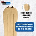 thumbnail image 4 of Wham-O 42" Wooden Kids Snowboard, Single Rider Woody Snowboard with Heavy-Duty Tow Leash for Kids - Blue - 2 Pack, 4 of 7