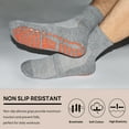 thumbnail image 2 of Non Slip Socks for Men House Socks with Grips 3 Pairs Anti-Skid Yoga Pilates Tile Wood Floors Hospital Slipper Socks, 2 of 5