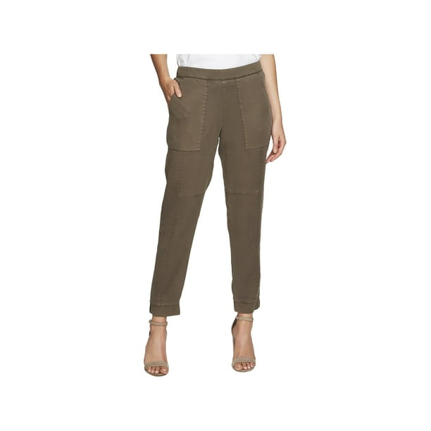 green cuffed pants
