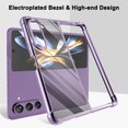 thumbnail image 3 of Compatible for Samsung Galaxy Z Fold 5 Case, Galaxy Z Fold 5 Clear Phone Case Cover with Four Corners Airbag Fall Prevention, Slim Thin Shockproof Protective Cases for Samsung Z Fold 5 (Purple), 3 of 12