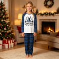 thumbnail image 2 of SUXIAN Family Matching Christmas Pajamas Crew Neck Long Sleeve Top Plaid Pants Soft Cozy Holiday Sleepwear Two Piece Set, 2 of 7