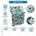thumbnail image 6 of Teal Green Floral Table Runner 72 Inches, Vintage Cornflower Leaves Rustic Plants Bed Runner Dresser Scarves Tabletop for Indoor Outdoor Parties/Ceremony/Banquet, 14" x 72", 6 of 9