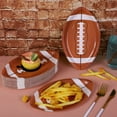 thumbnail image 6 of 10-Piece Football Shaped Paper Plates, Disposable Sports Party Tableware for Game Day, Birthday, Tailgate, Outdoor Picnic, Snack Serving, 9.4 x 5.9 Inch, 6 of 6