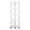 White/5 Layer, variant on Corner Shower Storage Shelf Organizer, 4-Tier Rolling Cart with Wheels & Drainage Holes, White Plastic & Steel, 40.9x10.2 Inches (White/5 Layer)