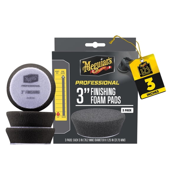 Pads de espuma de acabado Meguiar's M3FFP3 de 3" - paquete de 3