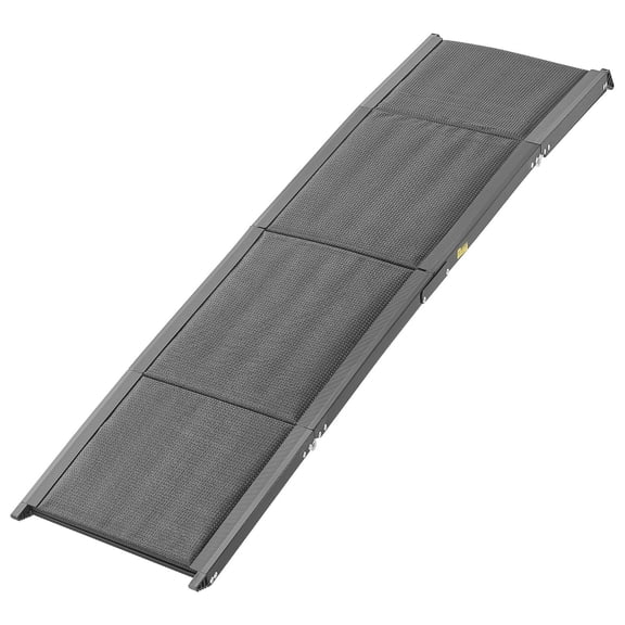 Portable Dog Ramp for SUV,63 " Foldable Pet Ramp for Large Dogs up to 250 lbs,Non-Slip Stair Ramp for Trucks and Outdoor Use