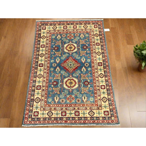 4X6 Kazak Handmade Wool Rug # 13666