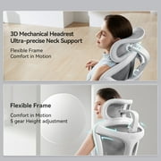 SIHOO Doro C300 PRO Ergonomic Chair Dual Seat Back Support Home Office Chair Computer Chair with 6D Armrests & Dynamic Lumbar Support-Seat Depth Adjustable Desk Chair for Big and Tall-White