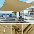 thumbnail image 3 of Sun Shade Sail Rectangle 6.5/10/12/13/16FT Waterproof Outdoor Garden Patio Party Sunscreen Awning Canopy 98% UV Block With Free Rope, 3 of 6