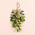 thumbnail image 4 of Artificial Lemon Teardrop Swag Colgante de pared Greenery Wreath Christmas Holiday Garnd Swag para dentera Decoración de perfecl botín de lágrima, 4 of 8