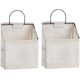 thumbnail image 1 of 2 bolsas de almacenamiento para colgar en la pared, cesta organizadora de escritorio, cesta de almacenamiento colgante de lino y algodón para cocina, dormitorio, sala de estar, triángulo brillar Electrónica, 1 of 5