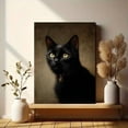 thumbnail image 6 of UXIEQU Black Cat Portrait Canvas Wall Art Print 15.75x11.81 Inches, 6 of 8