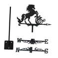 thumbnail image 1 of Veleta de caballo para tejado, accesorio decorativo para exteriores, veleta de hierro, indicador de dirección del viento para cercas exteriores y sin hombre, 1 of 8