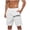 A164 White, variant on Mifsaly Mens Beach Shorts Letters Print Loose Casual Shorts Drawstring Elastic Waist Summer Vacation Short Pants with Pockets