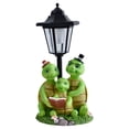 thumbnail image 1 of Estatua de jardín decorativa con luz solar, impermeable, adorable luz de , escultura de iluminación decorativa para puerta de entrada, patio y, 1 of 9