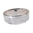 thumbnail image 4 of Bandeja giratoria para servir snacks con 6 compartimentos, transparente, reutilizable, para bola de plata, 4 of 8