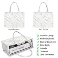 thumbnail image 2 of Large Capacity Tote Bag,White Marble Gold Line Pattern Handbag Fashion Luxury Tote Bag,15.7"x13"x 5.1" Inches,Laptop Compatible, 2 of 6