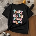 thumbnail image 4 of ibiyuan Graphic T Shirts Girls Short Sleeve Girl Tops Size 8 Girls Shirts Size 10 Crewneck Funny Print Basic Tee Trendy Party Gift Summer Tee Tops, 4 of 5