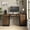 Brown, variant on Furnihold 59”W Industrial Executive Desk with Outlet, Computer Desk Office Desk with Keyboard Tray and Locked Drawer&Large Storage Cabinet for Home Office, Brown